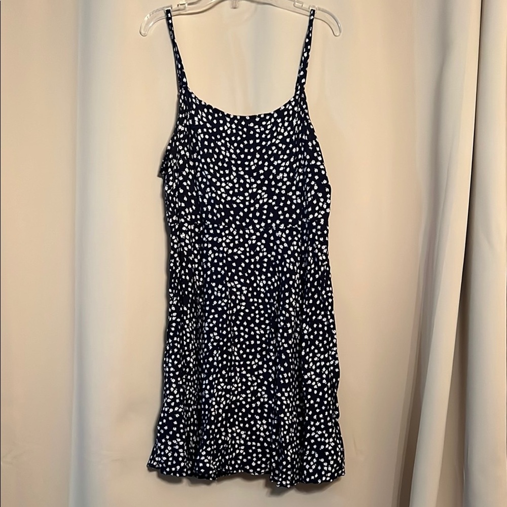 GAP Navy and White Polka Dot Mini Dress